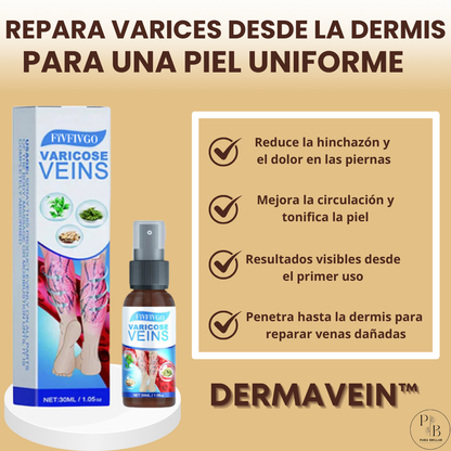 1+1 GRATIS | DERMAVEIN™ -Spray Reparador De Varices