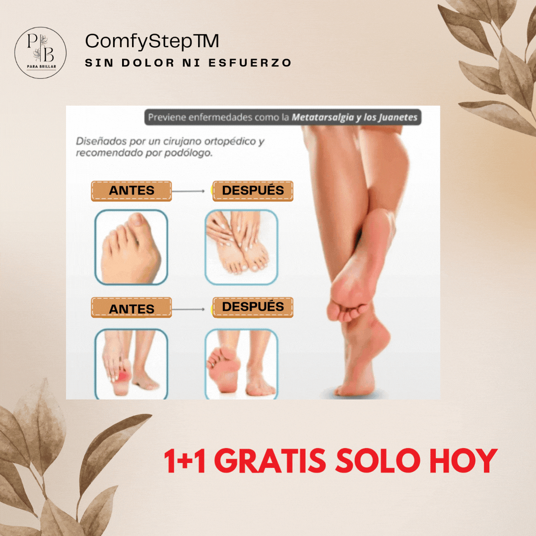 1+1 GRATIS ComfyStep™- Libertad para tus pies, sin dolor ni esfuerzo.